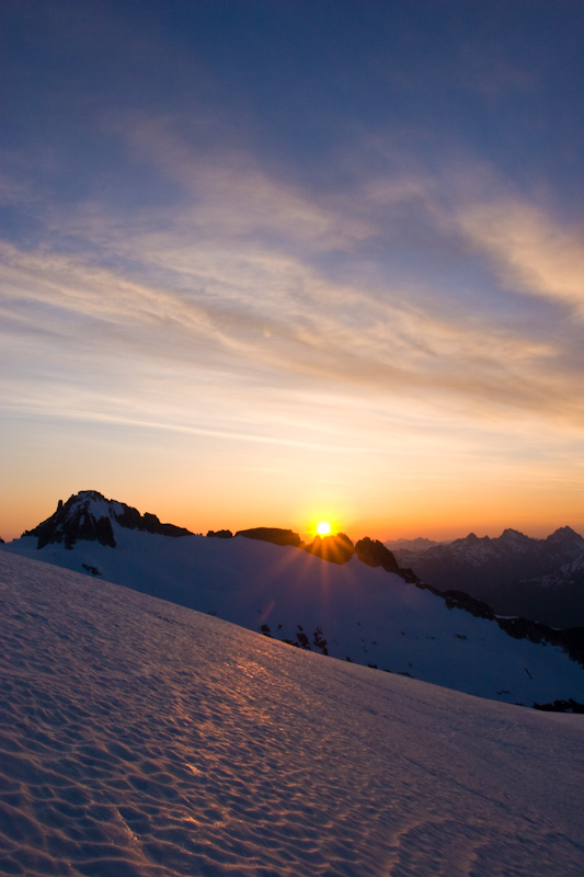 Sunrise Behind Klawatti Peak